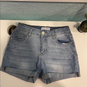 Curvy denim short